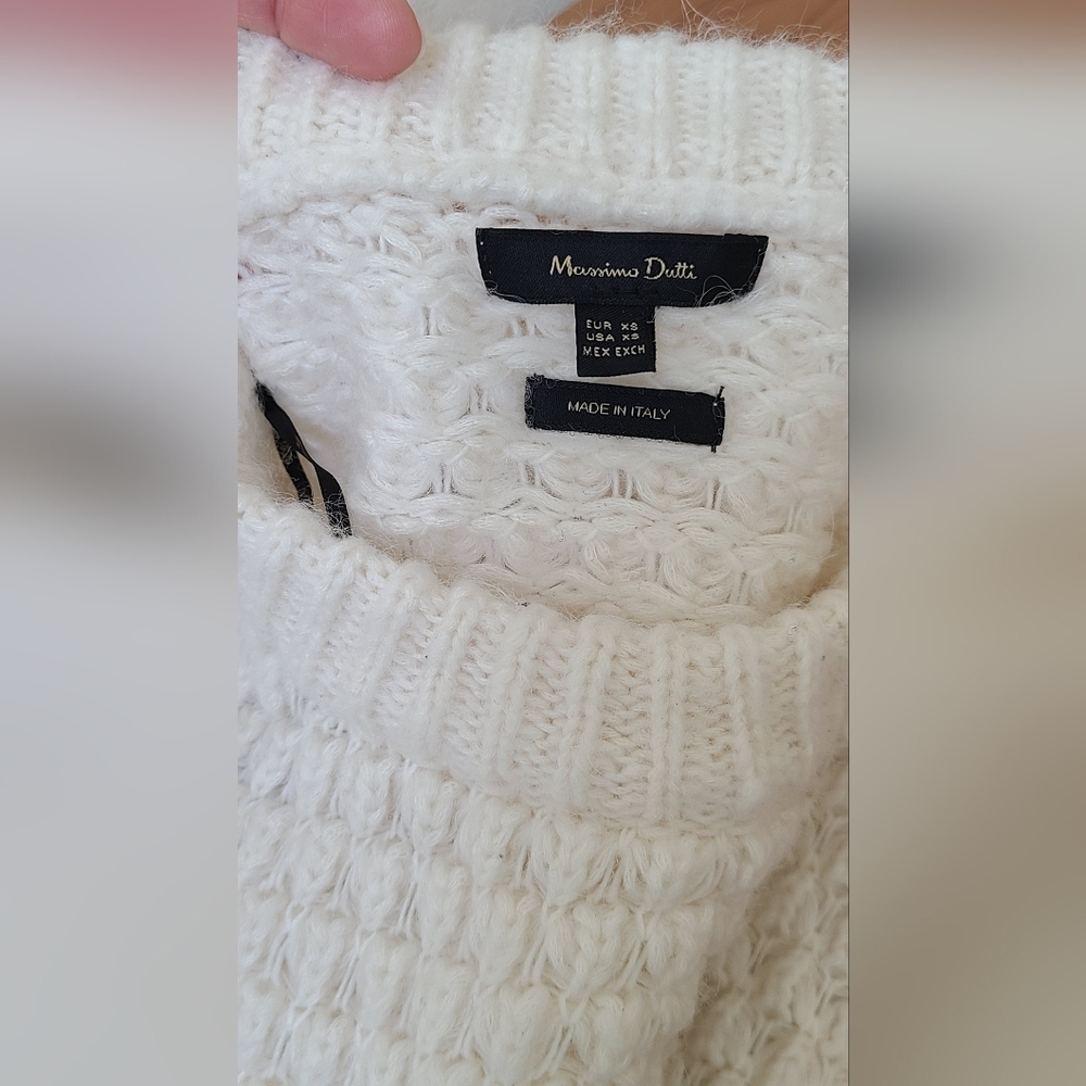 Cozy Cream/White Sweater - Picture 6 of 6